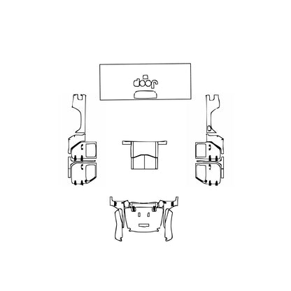 Pre-Cut PPF JEEP Gladiator Mojave 2021 - PPF-Kits