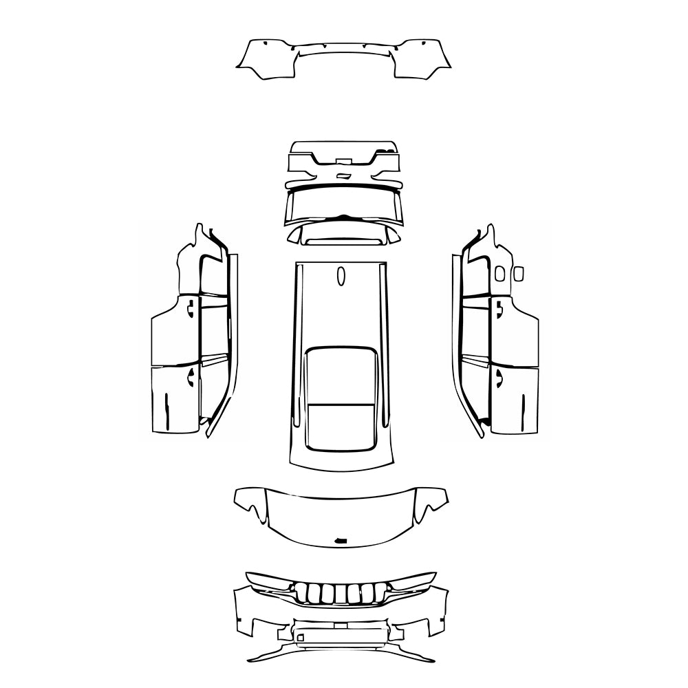 Pre-Cut PPF JEEP Grand Cherokee Grand Cherokee L (3-row) Altitude 2023 - PPF-Kits