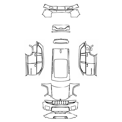 Pre-Cut PPF JEEP Grand Cherokee Grand Cherokee (2-row) Overland 2023 - PPF-Kits