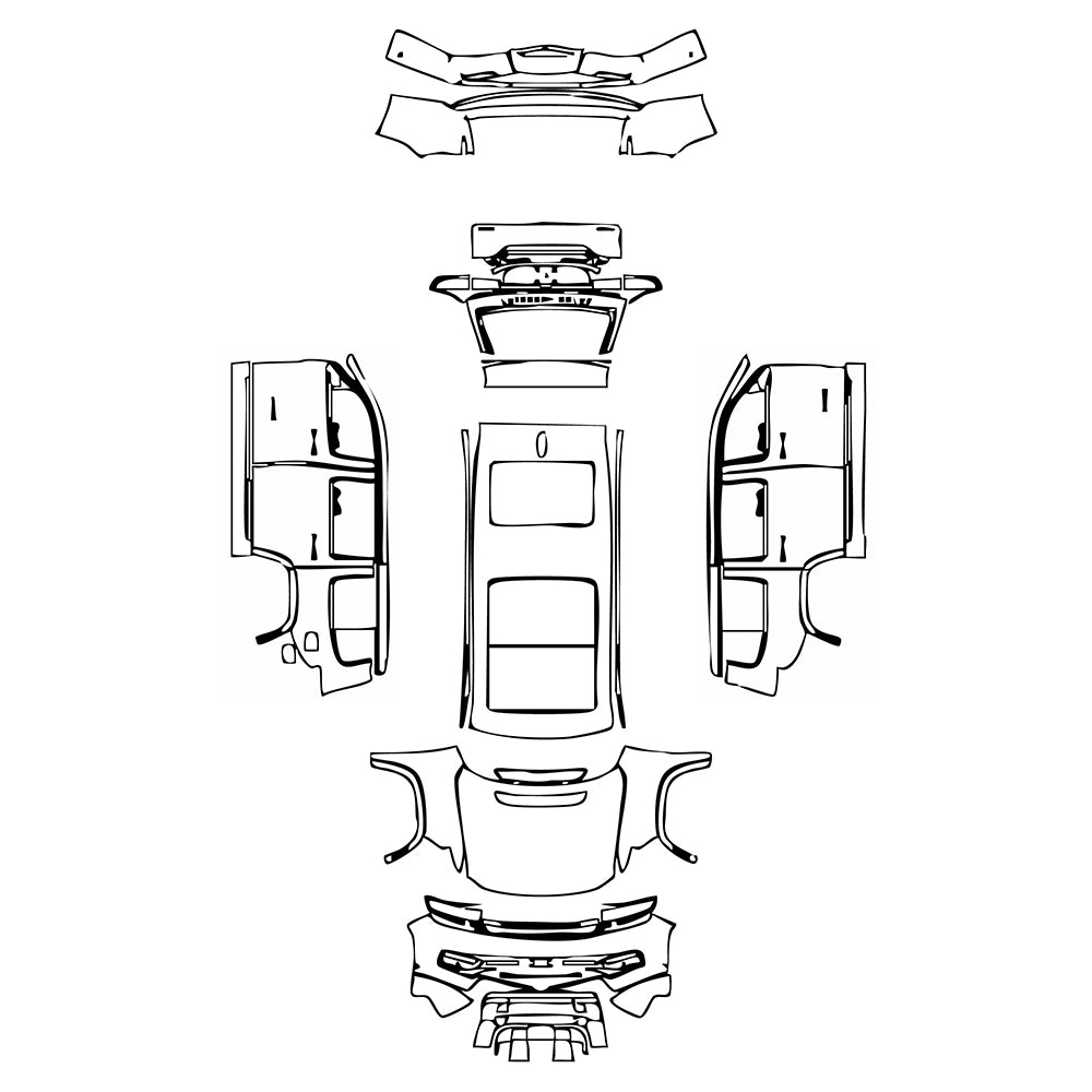Pre-Cut PPF JEEP Grand Wagoneer Standard Wheelbase Base 2022 - PPF-Kits