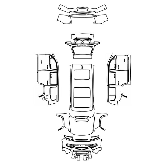 Pre-Cut PPF JEEP Grand Wagoneer Standard Wheelbase Base 2022 - PPF-Kits