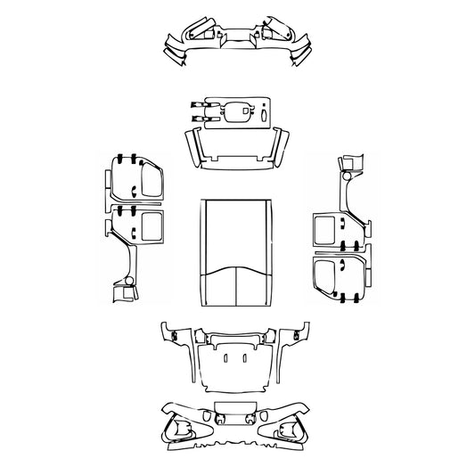 Pre-Cut PPF JEEP Wrangler 4 Door High Altitude 2020 - PPF-Kits