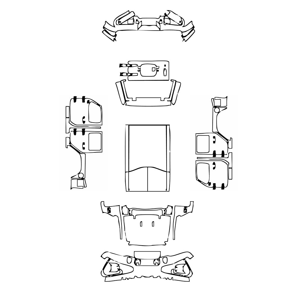 Pre-Cut PPF JEEP Wrangler 4 Door High Altitude 2021 - PPF-Kits