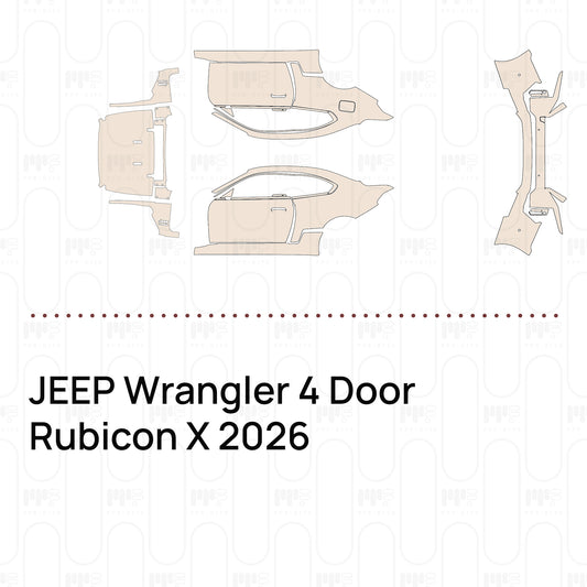 Voorgesneden PPF JEEP Wrangler 4 Door Rubicon X 2026