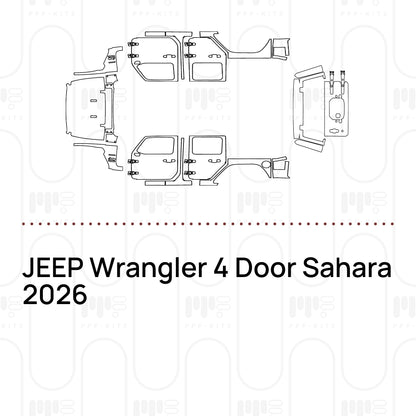 Voorgesneden PPF JEEP Wrangler 4 Door Sahara 2026