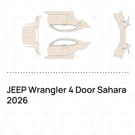 Voorgesneden PPF JEEP Wrangler 4 Door Sahara 2026