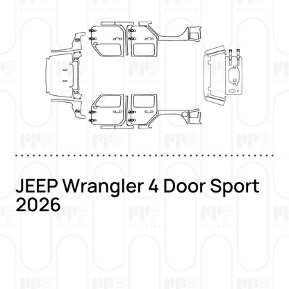 Voorgesneden PPF JEEP Wrangler 4 Door Sport 2026