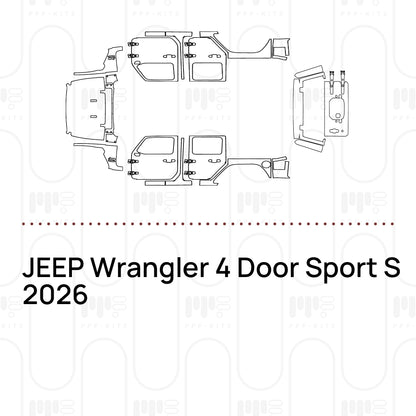 Voorgesneden PPF JEEP Wrangler 4 Door Sport S 2026