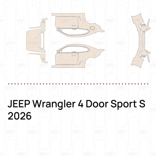 Voorgesneden PPF JEEP Wrangler 4 Door Sport S 2026
