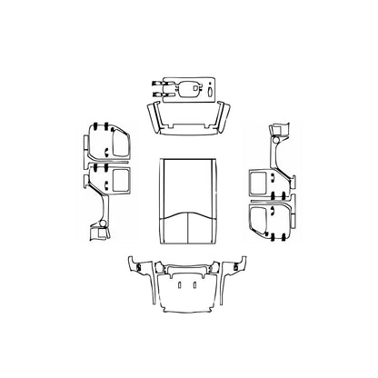Pre-Cut PPF JEEP Wrangler 4xe High Altitude 4xe 2018 - PPF-Kits