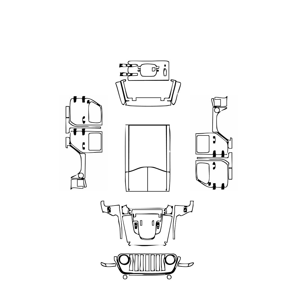Pre-Cut PPF JEEP Wrangler 4xe Rubicon 4xe 2023 - PPF-Kits