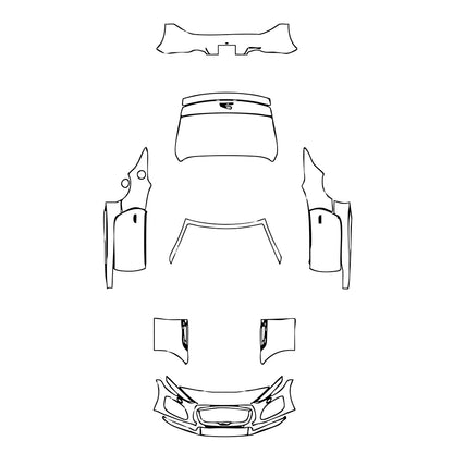 Pre-Cut PPF Jaguar F-Type Base Convertible 2022 - PPF-Kits