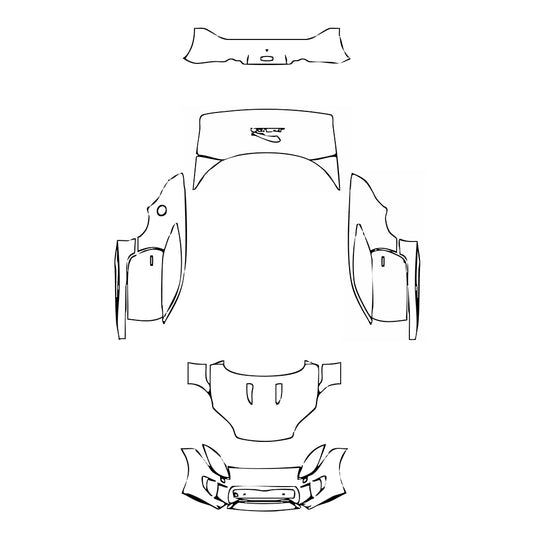 Pre-Cut PPF Jaguar F-Type Base Coupe 2017 - PPF-Kits