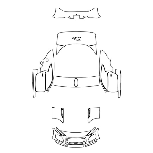 Pre-Cut PPF Jaguar F-Type Base Coupe 2022 - PPF-Kits