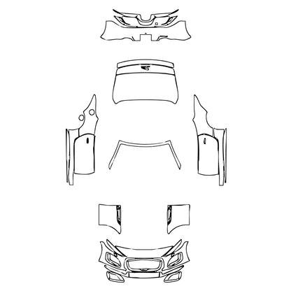 Pre-Cut PPF Jaguar F-Type R-Dynamic Convertible 2021 - PPF-Kits
