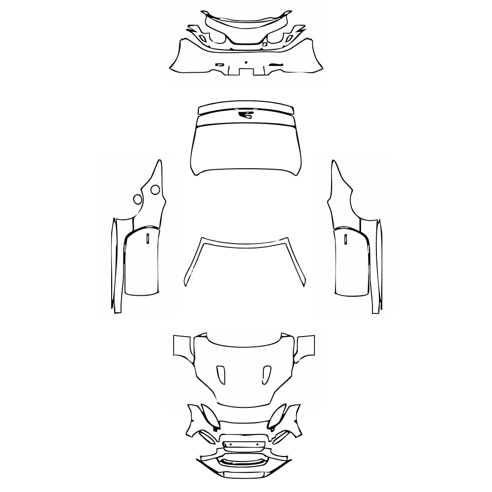 Pre-Cut PPF Jaguar F-Type R Convertible 2018 - PPF-Kits