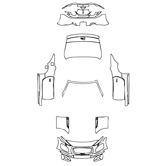 Pre-Cut PPF Jaguar F-Type R Convertible 2021 - PPF-Kits