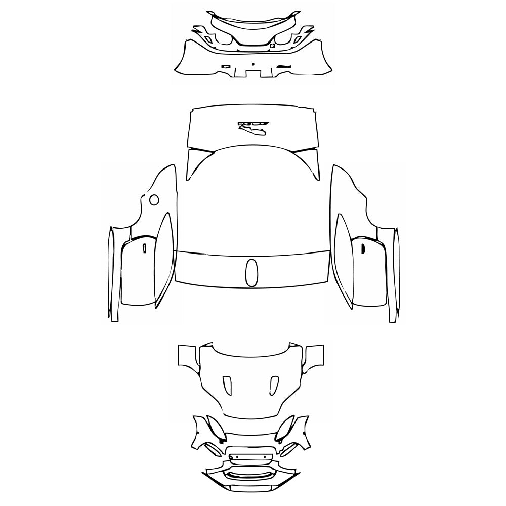 Pre-Cut PPF Jaguar F-Type R Coupe 2018 - PPF-Kits