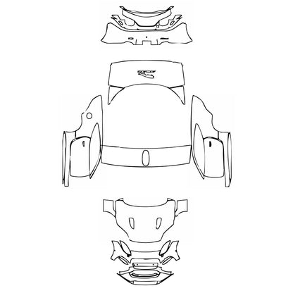 Pre-Cut PPF Jaguar F-Type R Coupe 2018 - PPF-Kits