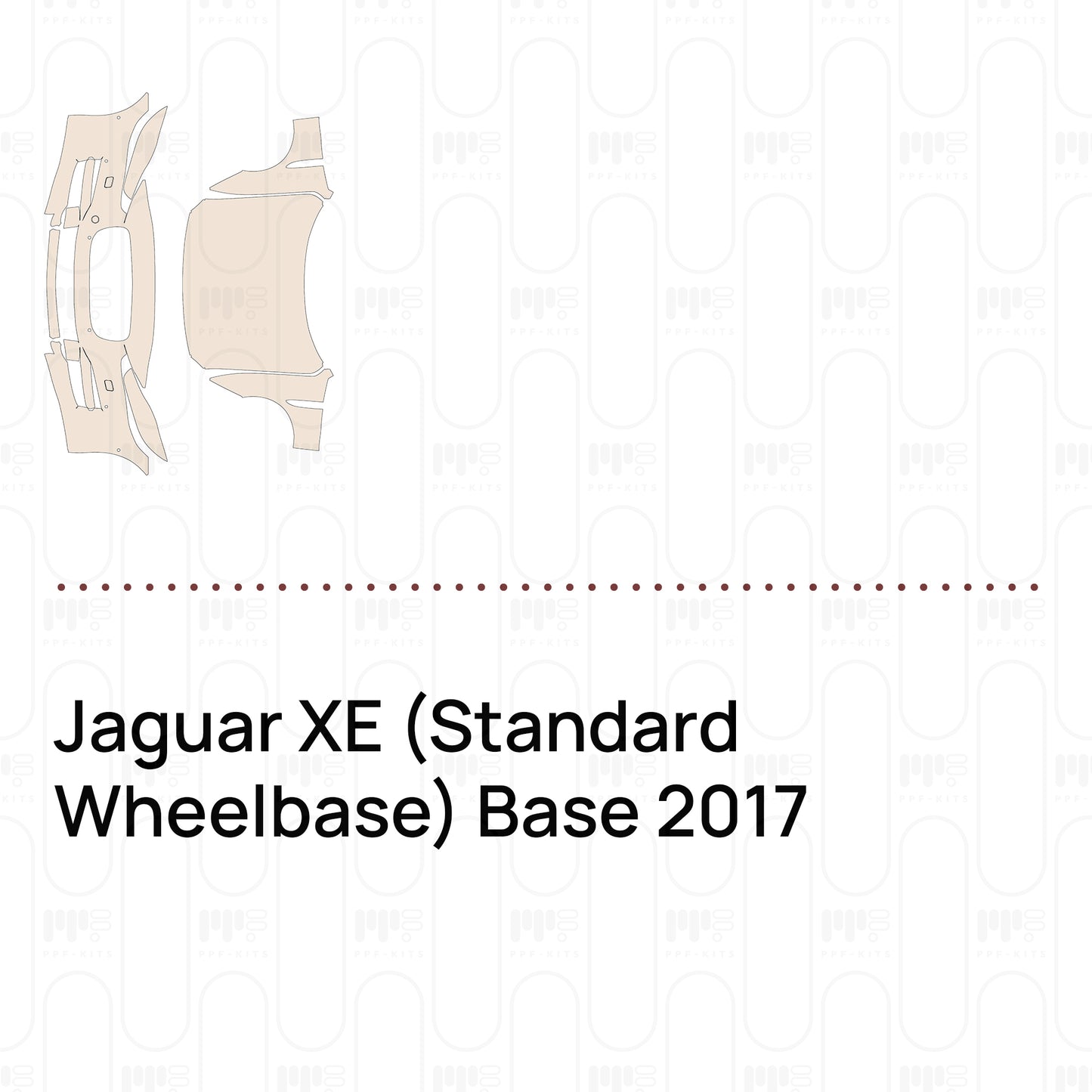 Voorgesneden PPF Jaguar XE (Standard Wheelbase) Base 2017