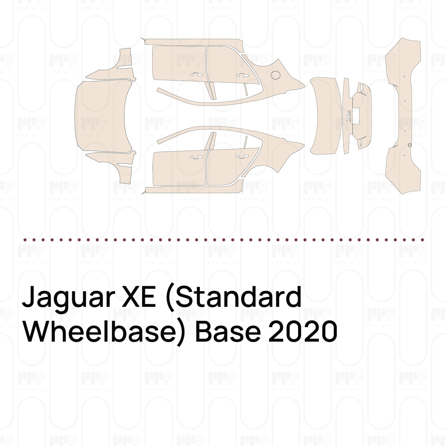 Voorgesneden PPF Jaguar XE (Standard Wheelbase) Base 2020