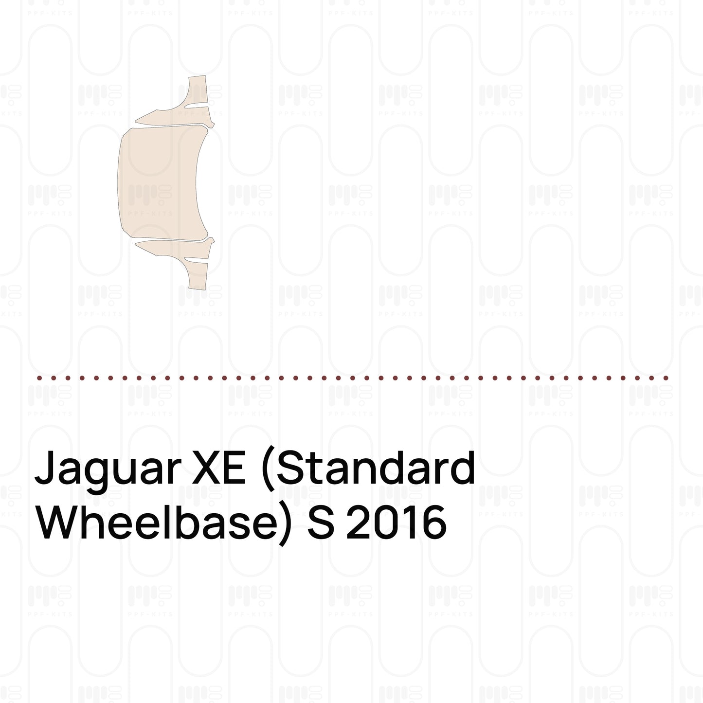 Voorgesneden PPF Jaguar XE (Standard Wheelbase) S 2016