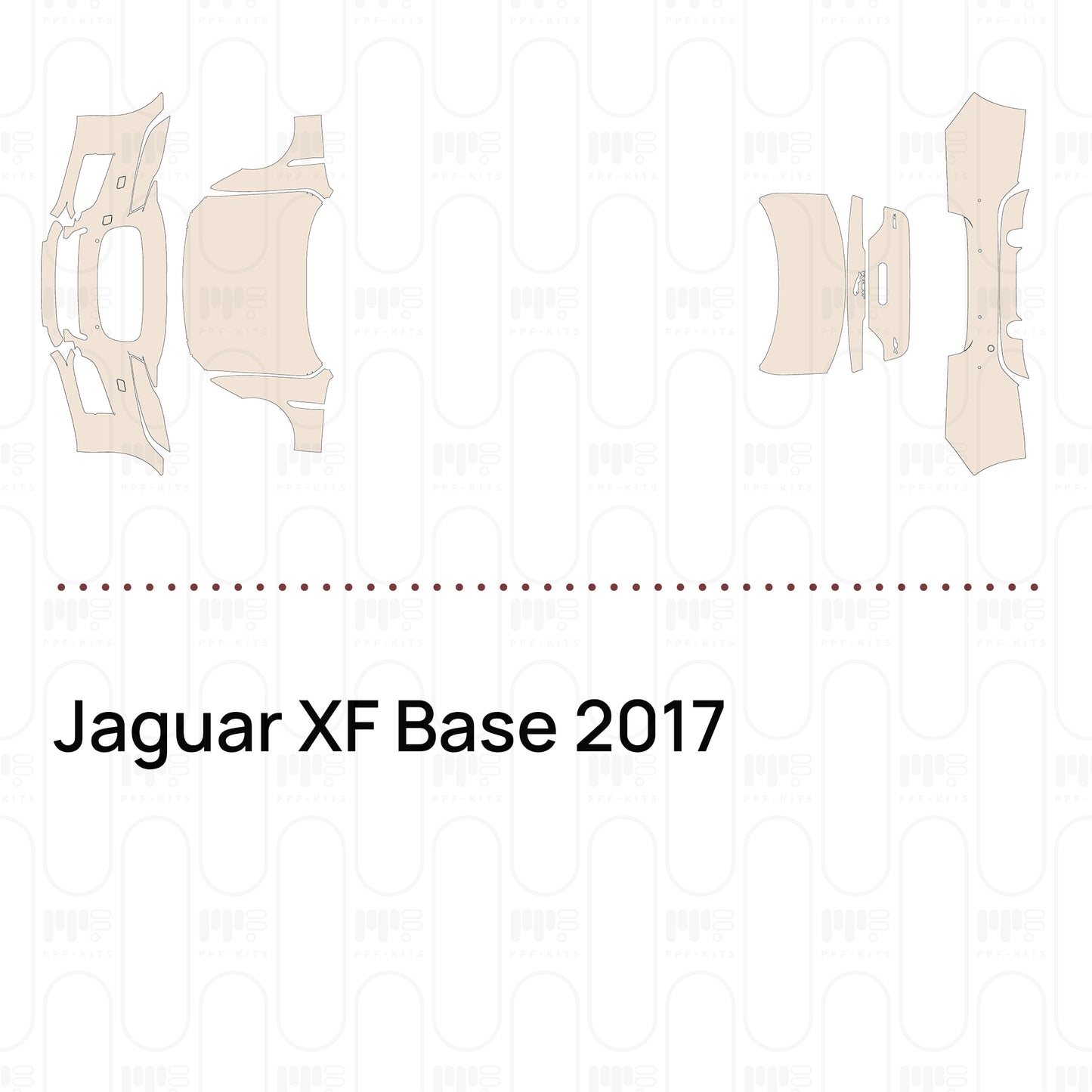 Voorgesneden PPF Jaguar XF Base 2017