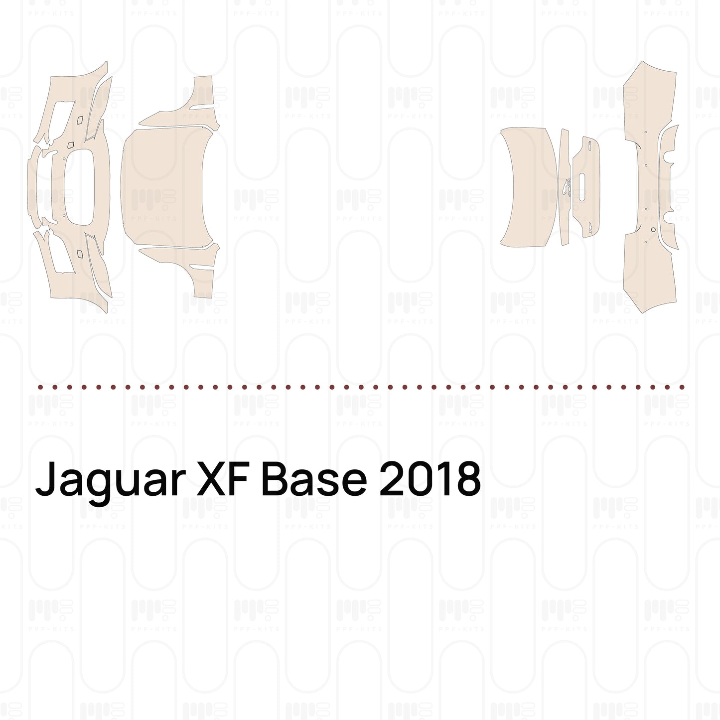 Voorgesneden PPF Jaguar XF Base 2018