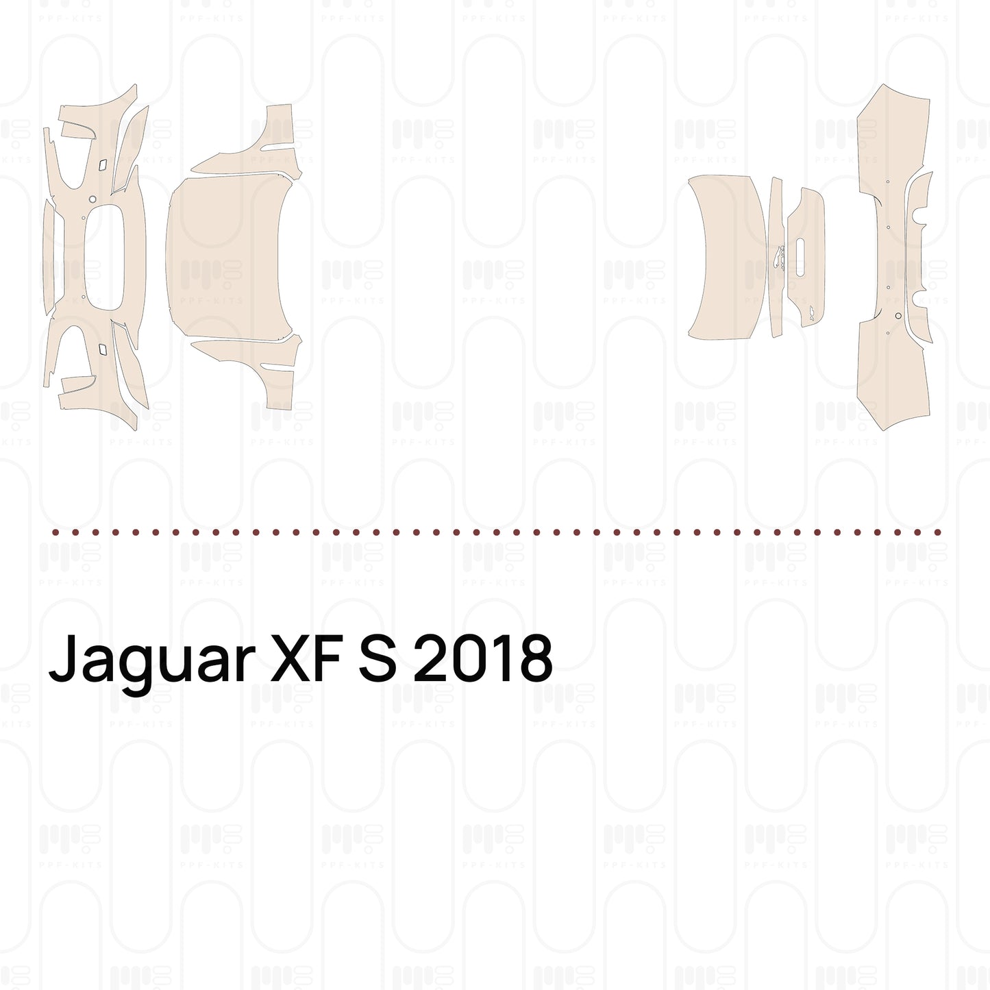 Voorgesneden PPF Jaguar XF S 2018