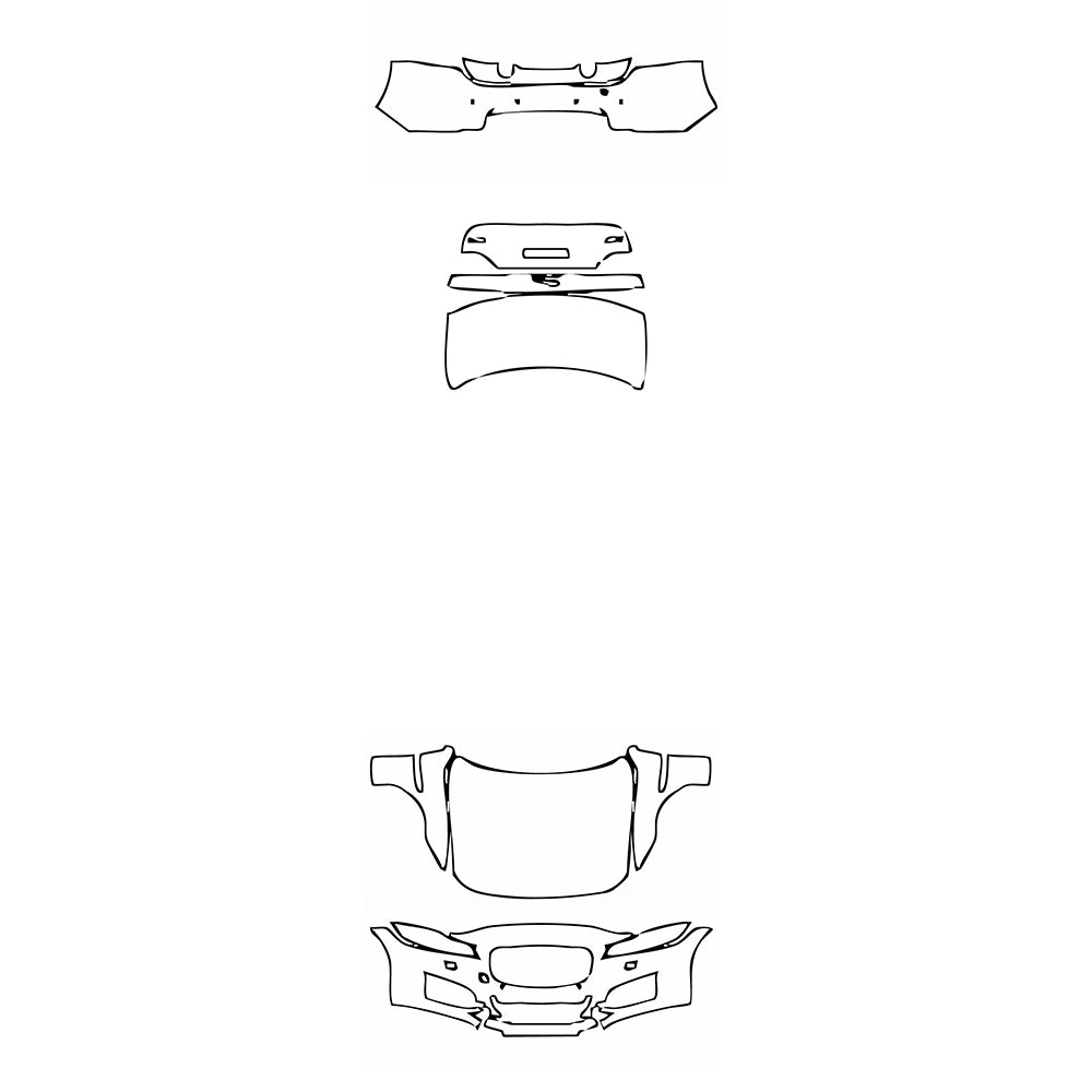 Pre-Cut PPF Jaguar XF XF Base 2016 - PPF-Kits