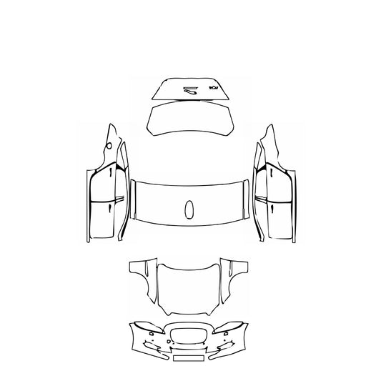 Pre-Cut PPF Jaguar XJ XJL Base 2014 - PPF-Kits