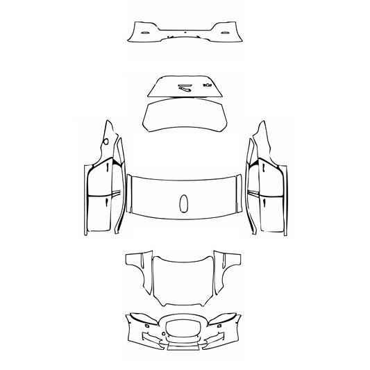 Pre-Cut PPF Jaguar XJ XJL Base 2018 - PPF-Kits