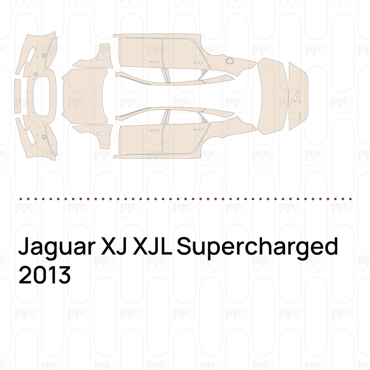 Voorgesneden PPF Jaguar XJ XJL Supercharged 2013