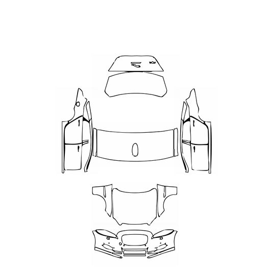 Pre-Cut PPF Jaguar XJ XJL Supercharged 2015 - PPF-Kits