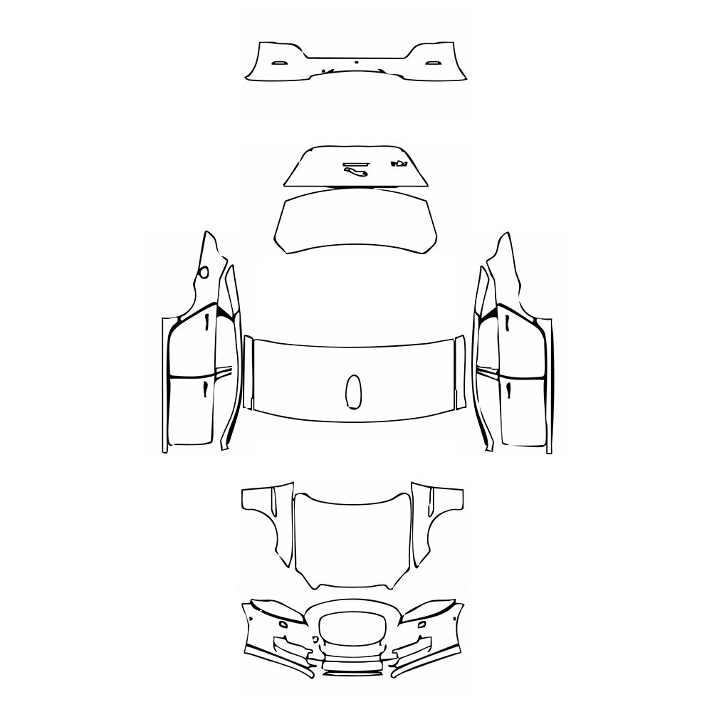 Pre-Cut PPF Jaguar XJ XJL Supercharged 2016 - PPF-Kits