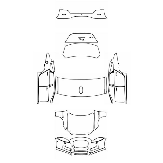 Pre-Cut PPF Jaguar XJ XJL Supercharged 2017 - PPF-Kits