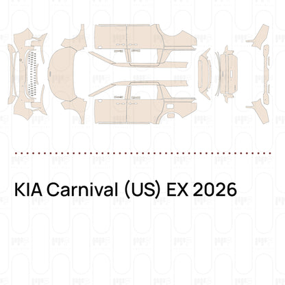 Voorgesneden PPF KIA Carnival (US) EX 2026