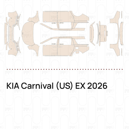 Voorgesneden PPF KIA Carnival (US) EX 2026