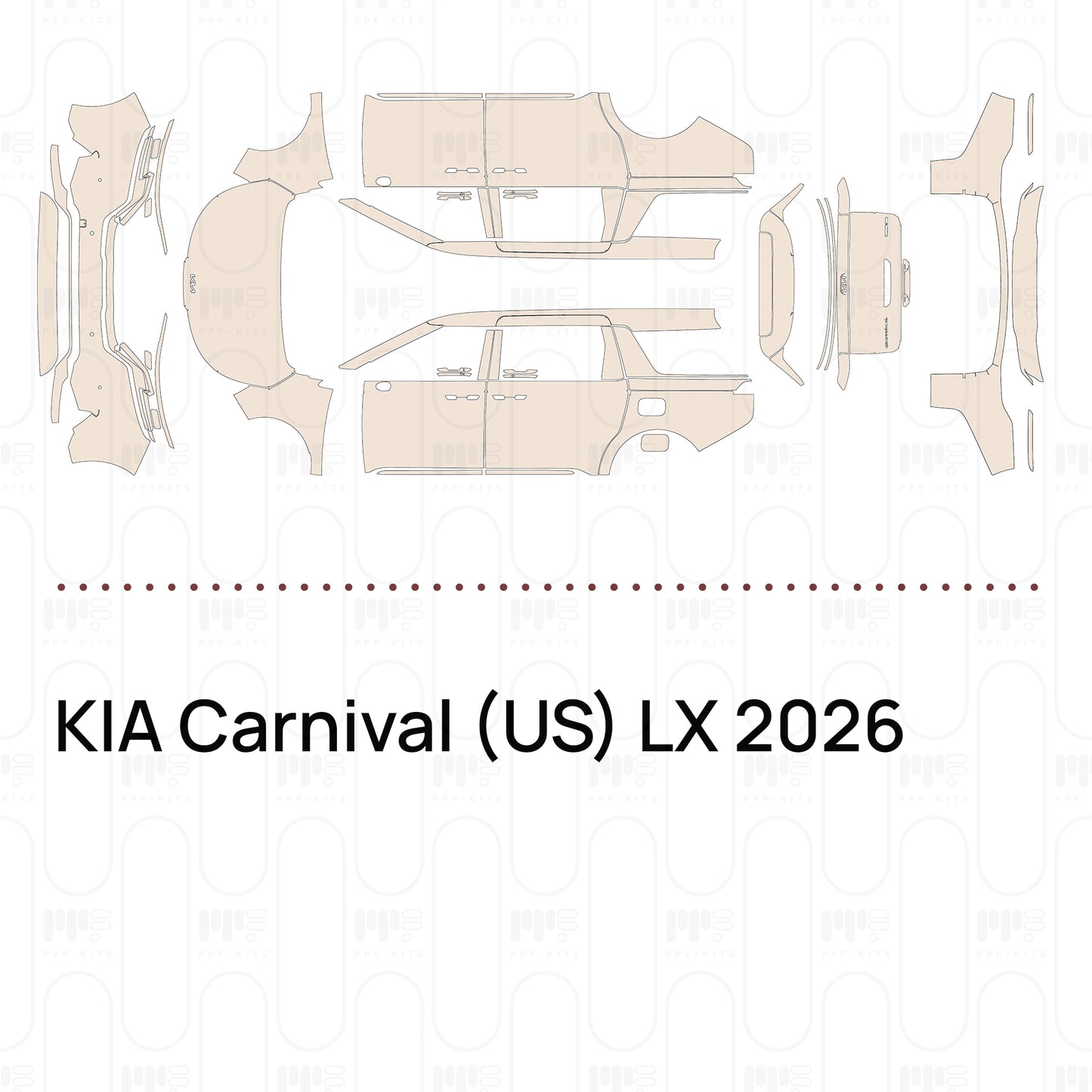 Voorgesneden PPF KIA Carnival (US) LX 2026