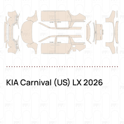 Voorgesneden PPF KIA Carnival (US) LX 2026