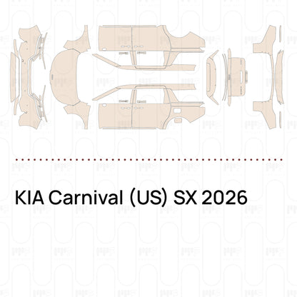 Voorgesneden PPF KIA Carnival (US) SX 2026