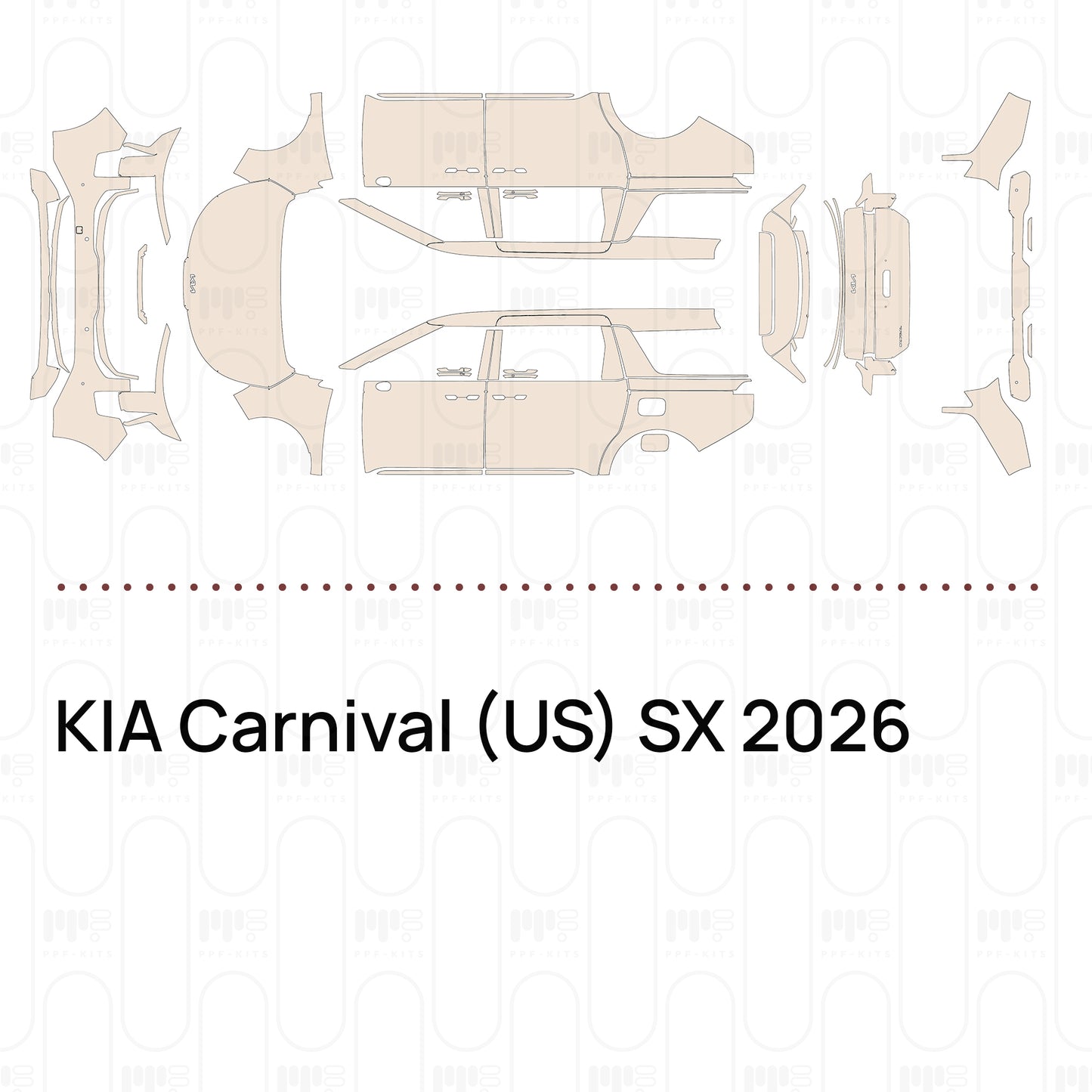 Voorgesneden PPF KIA Carnival (US) SX 2026