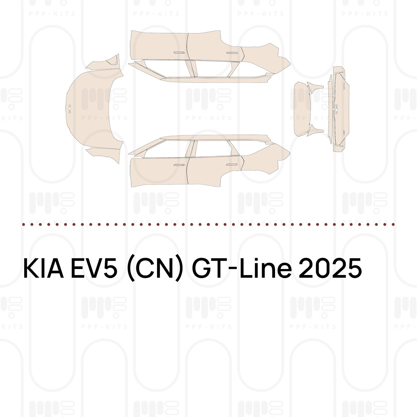 Voorgesneden PPF KIA EV5 (CN) GT-Line 2025