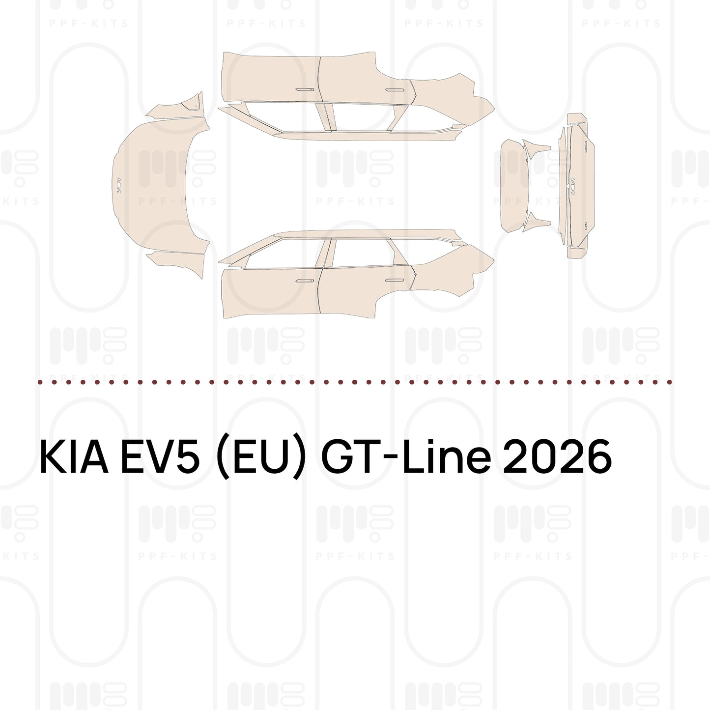 Voorgesneden PPF KIA EV5 (EU) GT-Line 2026