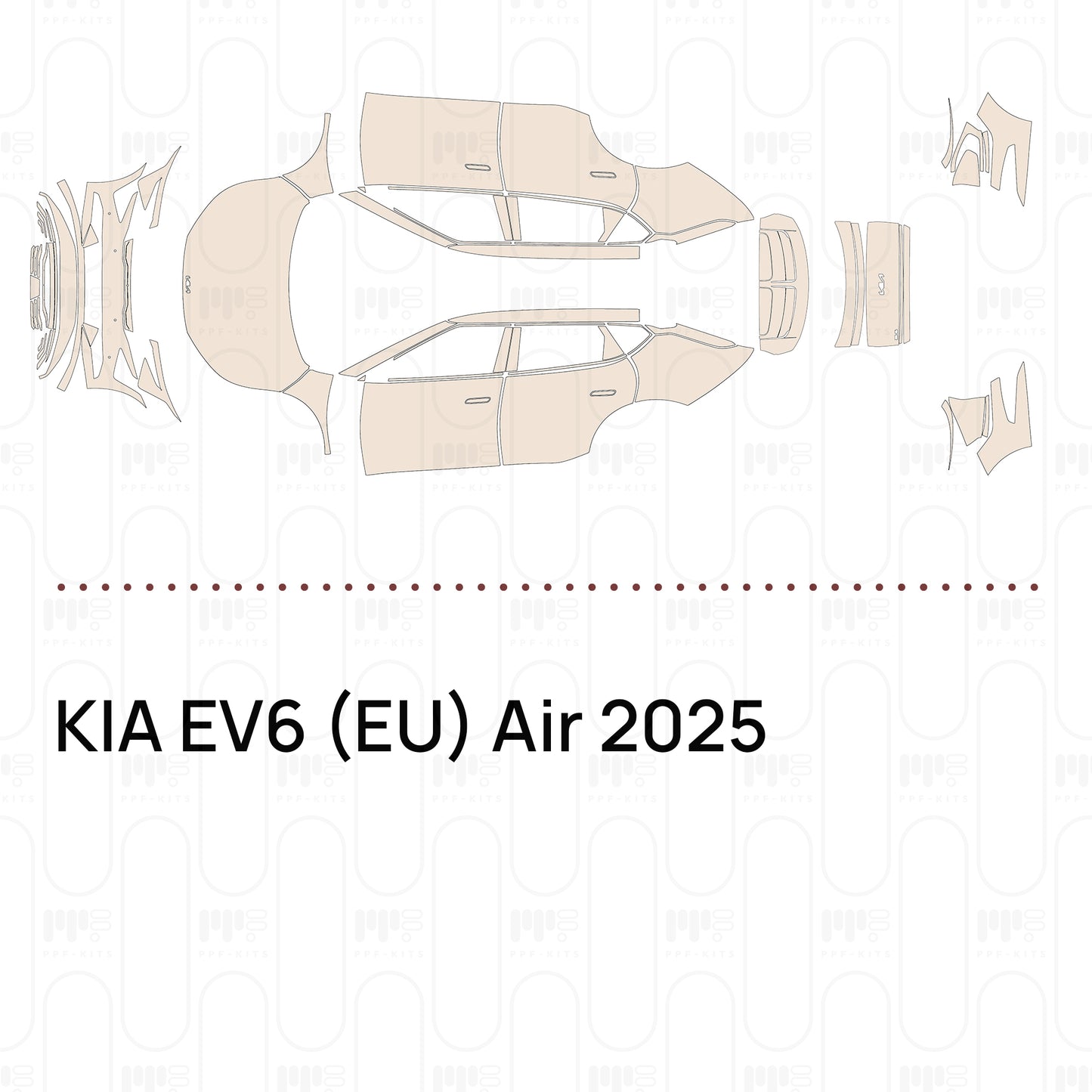Voorgesneden PPF KIA EV6 (EU) Air 2025