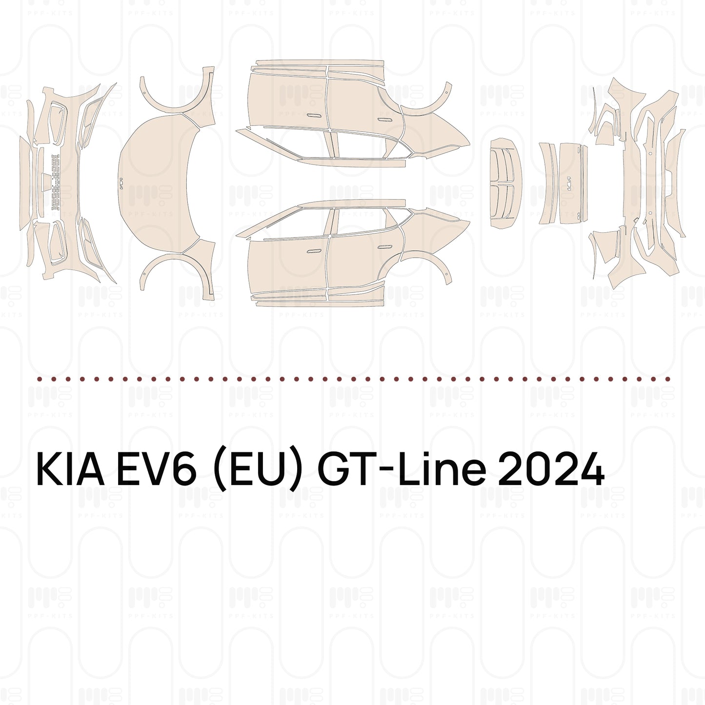 Voorgesneden PPF KIA EV6 (EU) GT-Line 2024