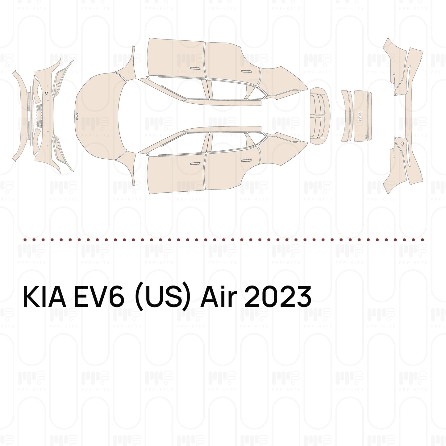Voorgesneden PPF KIA EV6 (US) Air 2023