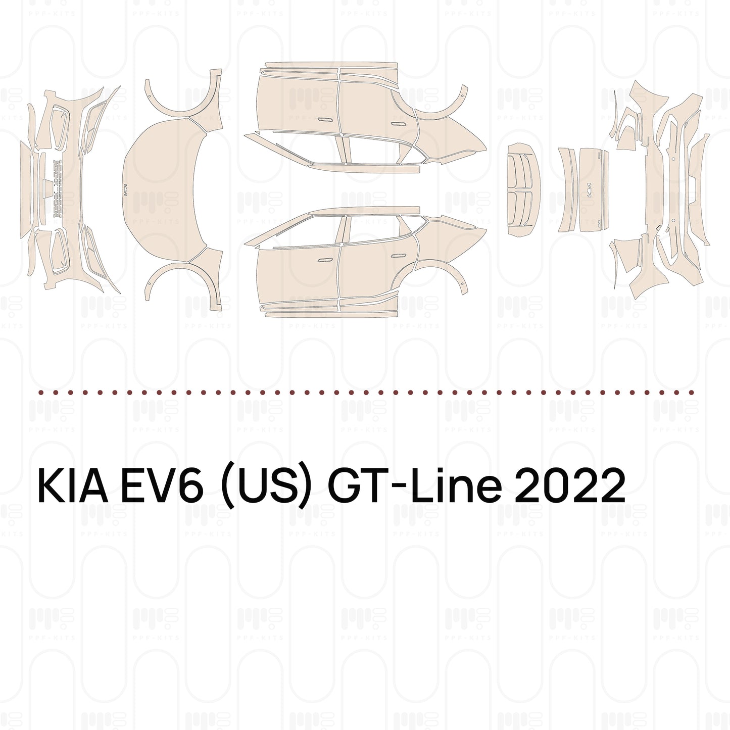 Voorgesneden PPF KIA EV6 (US) GT-Line 2022