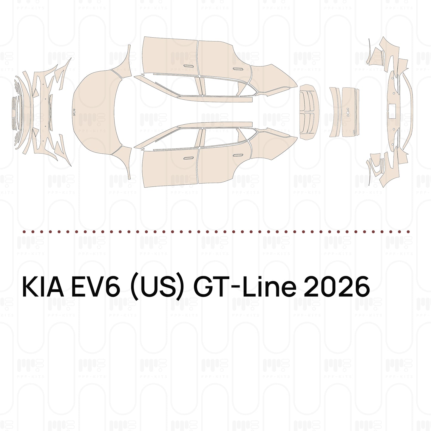 Voorgesneden PPF KIA EV6 (US) GT-Line 2026
