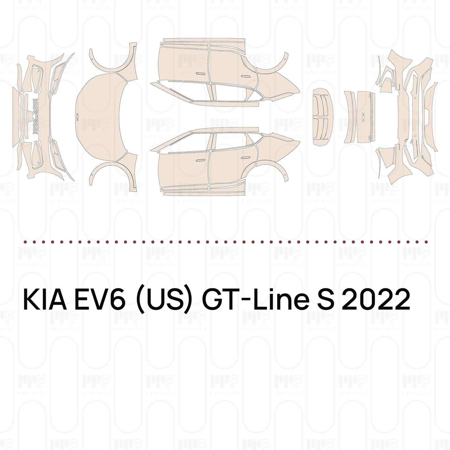 Voorgesneden PPF KIA EV6 (US) GT-Line S 2022